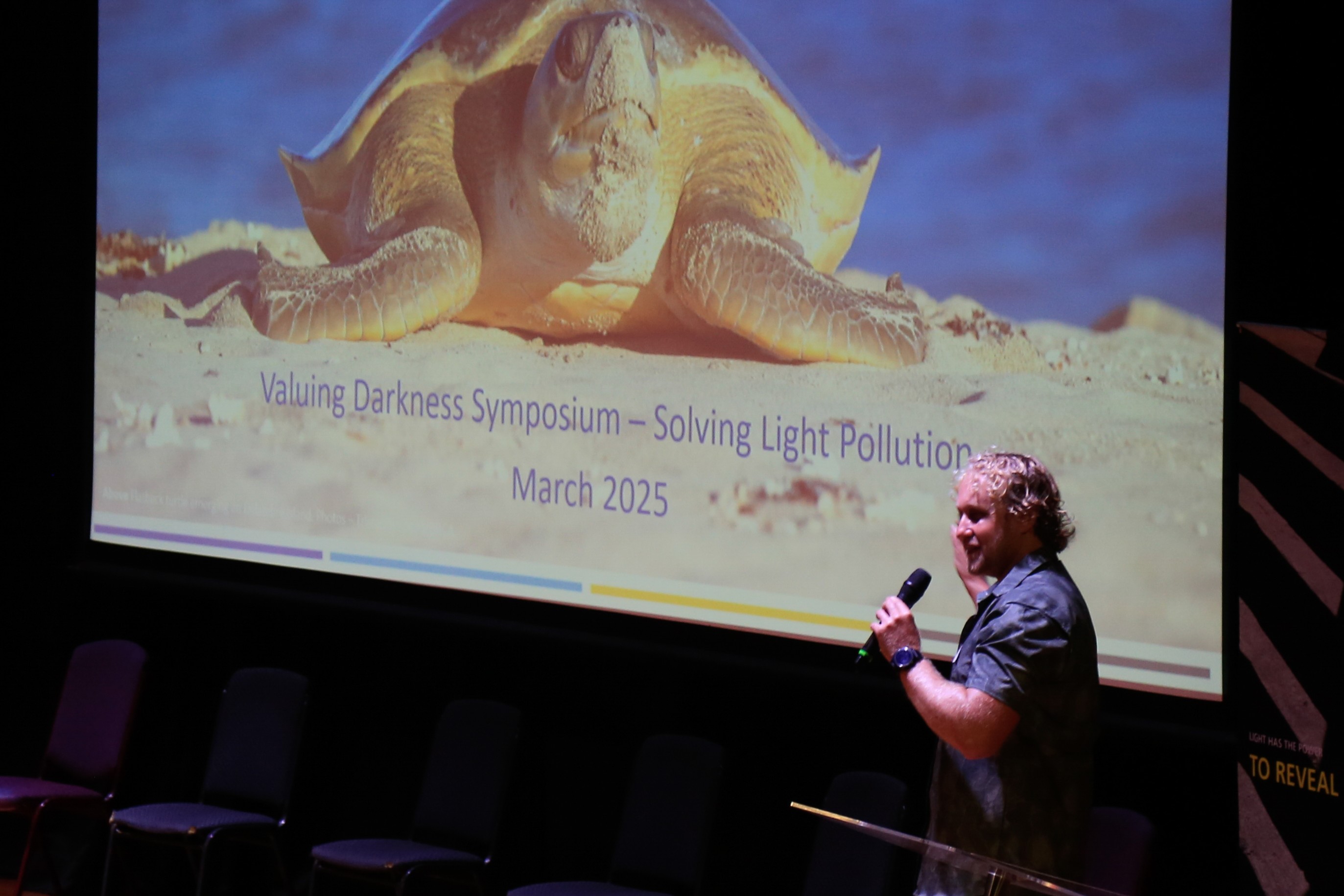 Tristan presenting at the Symposium in March 2025.